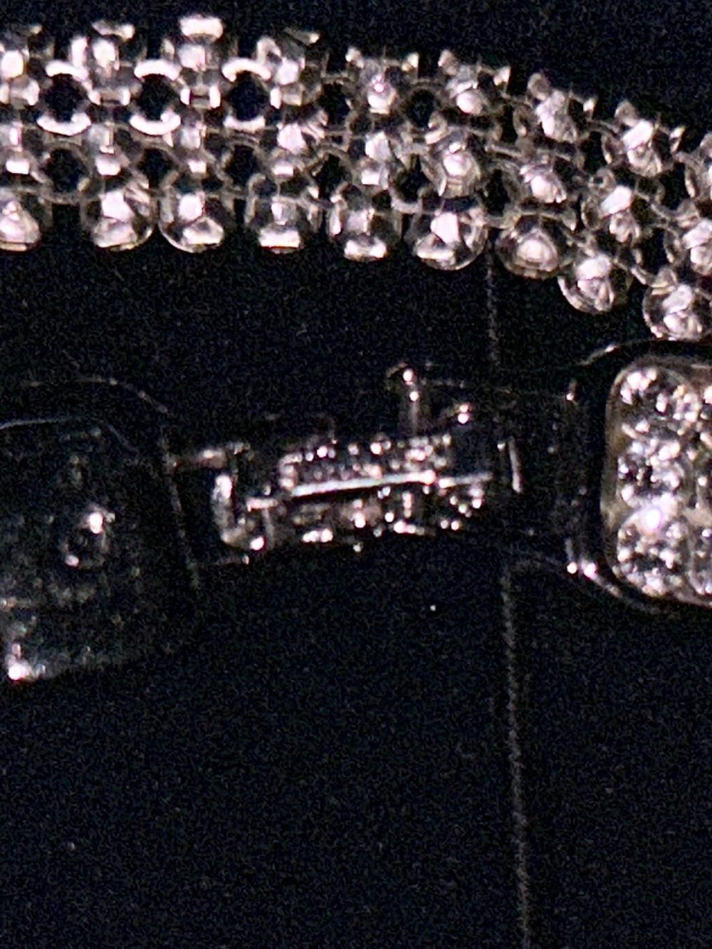 Swarovski Clear Crystal Double-Row Tennis Bracelet - Picture 3 of 3